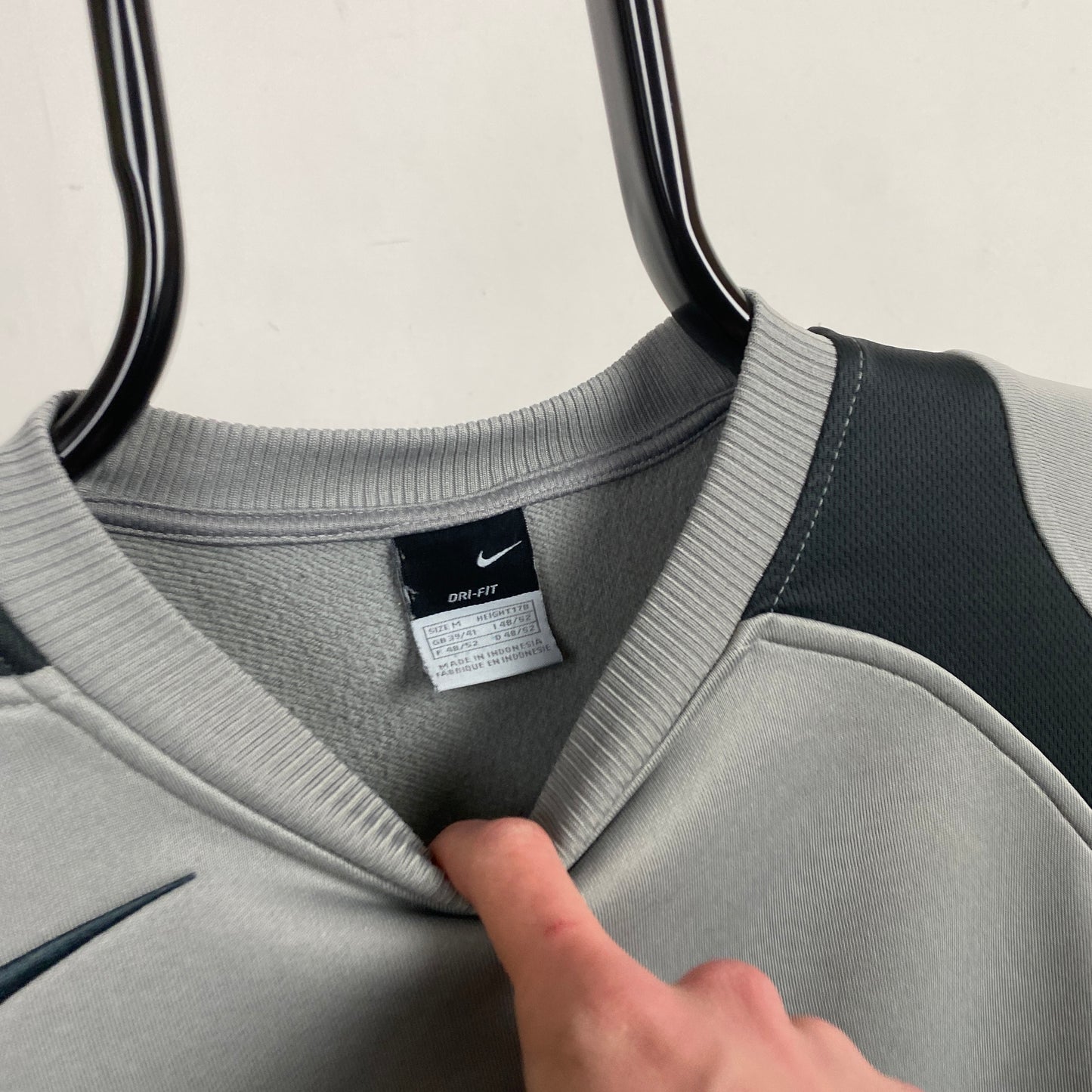 00s Nike Juventus Sweatshirt Grey Medium