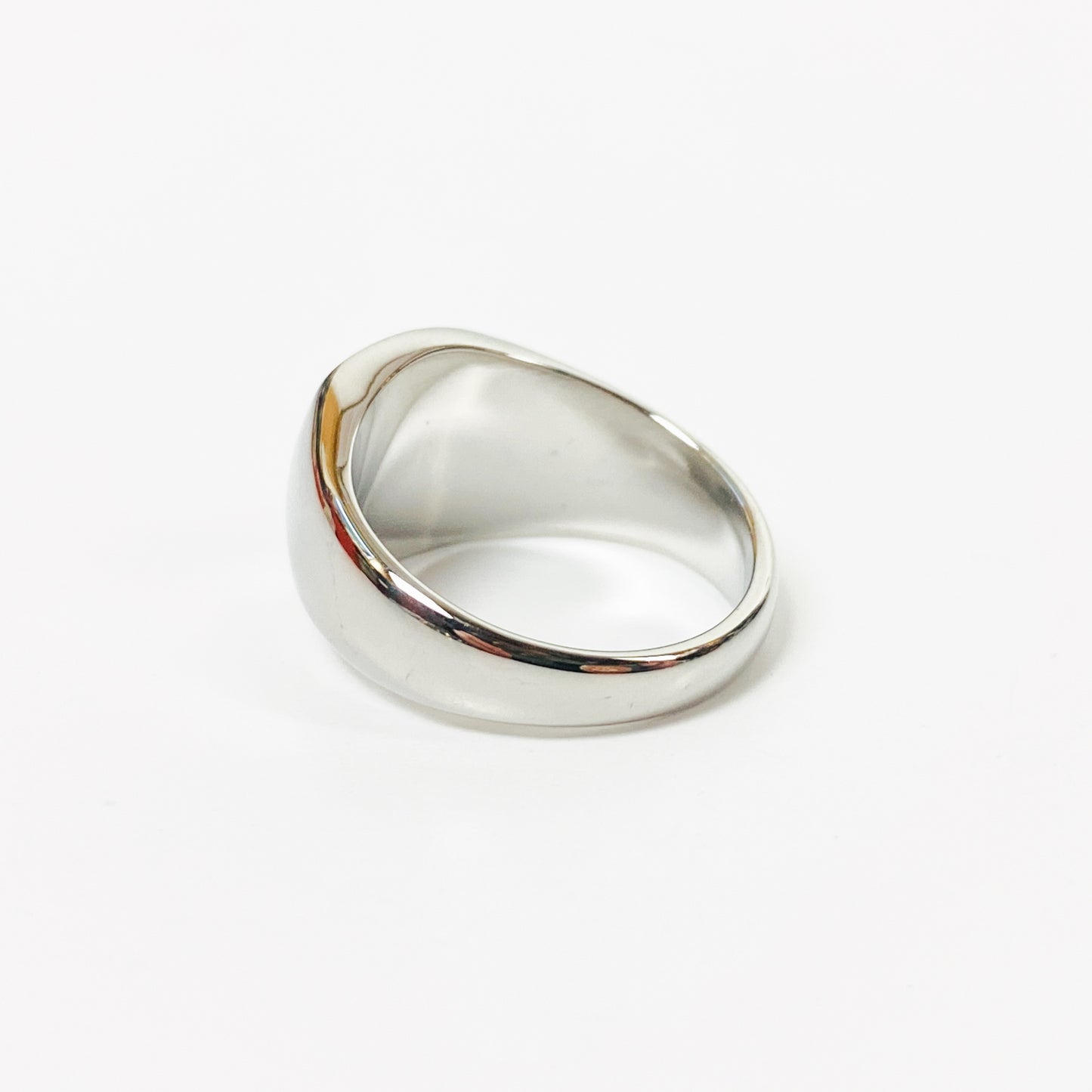 Swirl Signet Ring Silver