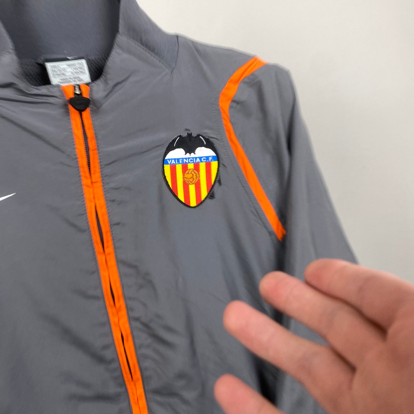 00s Nike Valencia Windbreaker Jacket Grey Small