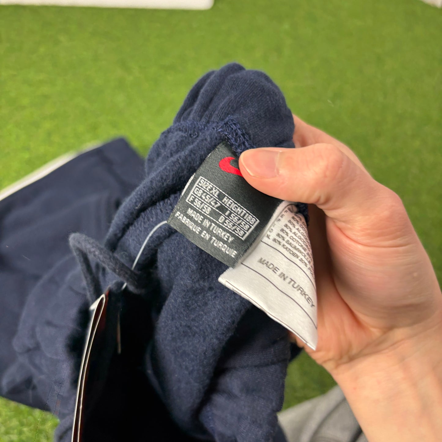00s Nike Piping Cotton Joggers Blue XL