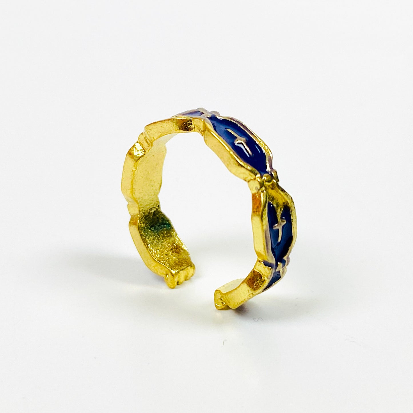 Vintage Retro Adjustable Ornate Ring Gold
