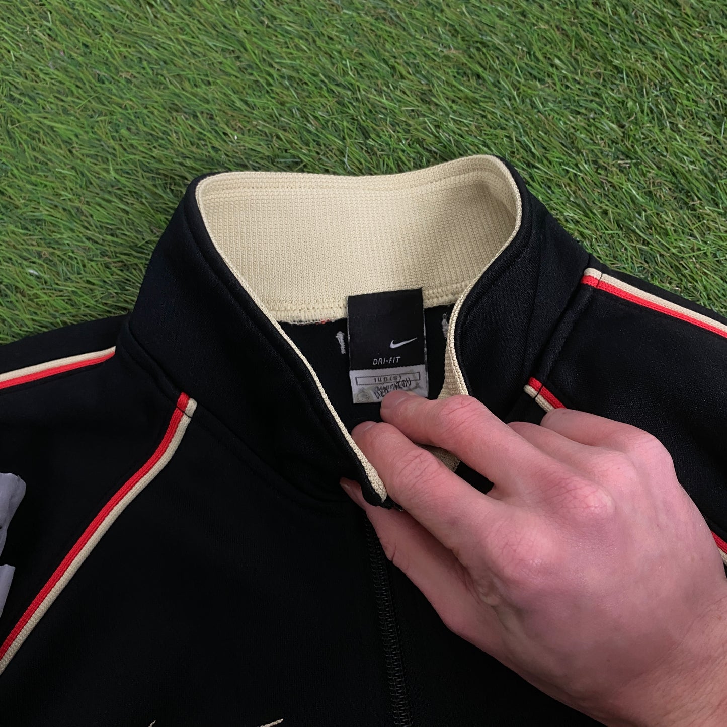 00s Nike Piping Jacket + Joggers Set Black XS