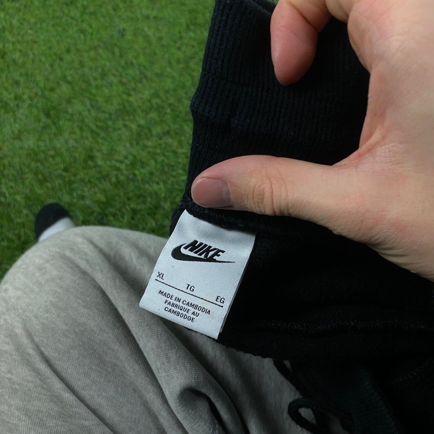 00s Nike Wide Leg Cotton Joggers Black XL