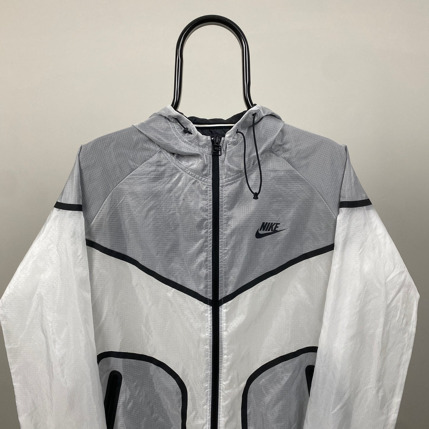 00s Nike Paper Thin Windbreaker Jacket White Large