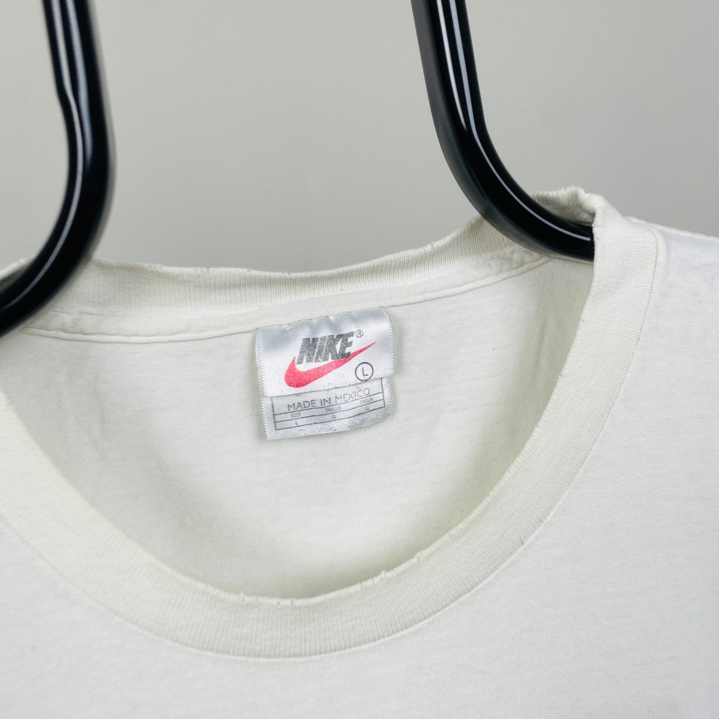 90s Nike Swoosh T-Shirt White Large