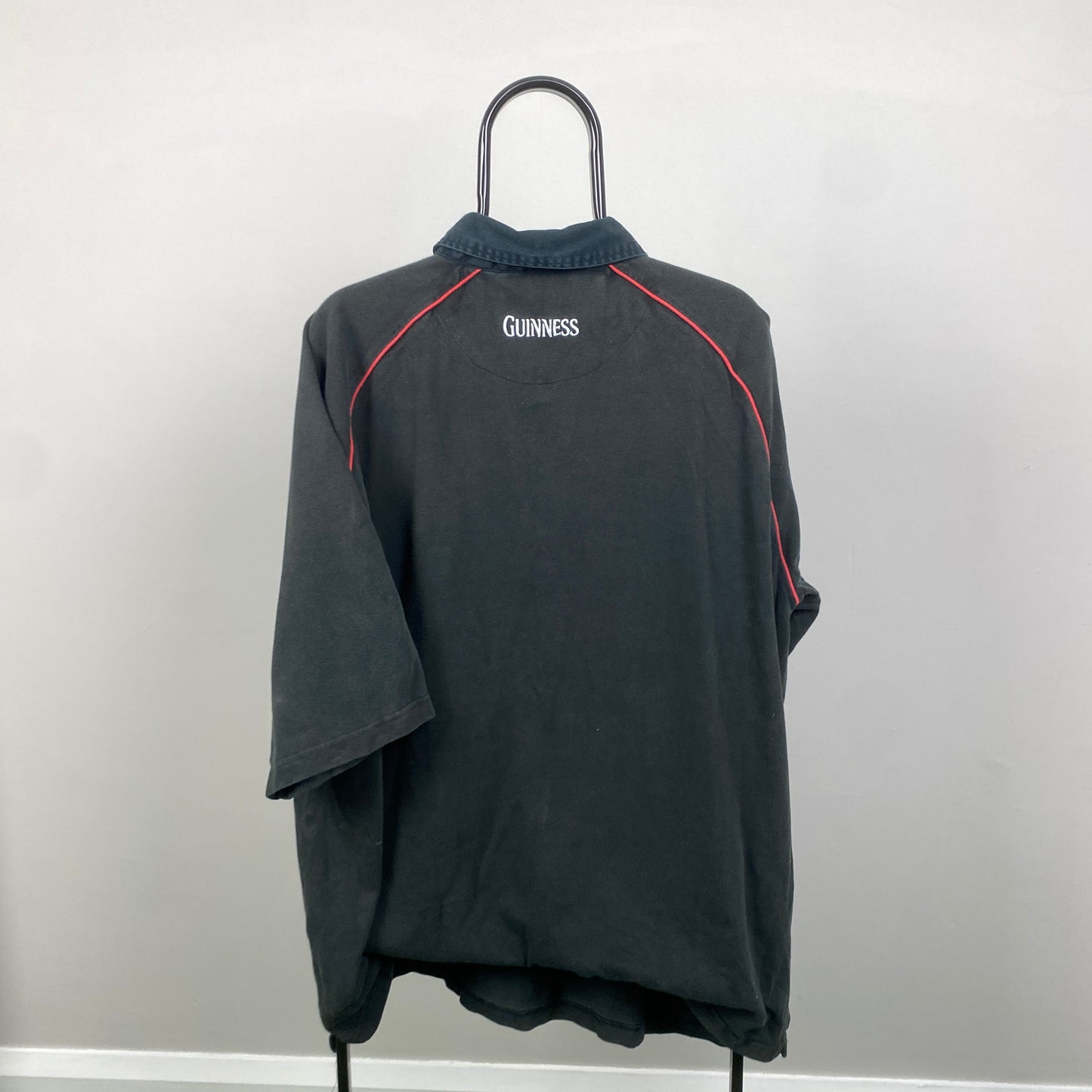 00s Guinness England Rugby Shirt T-Shirt Black XXL/3XL