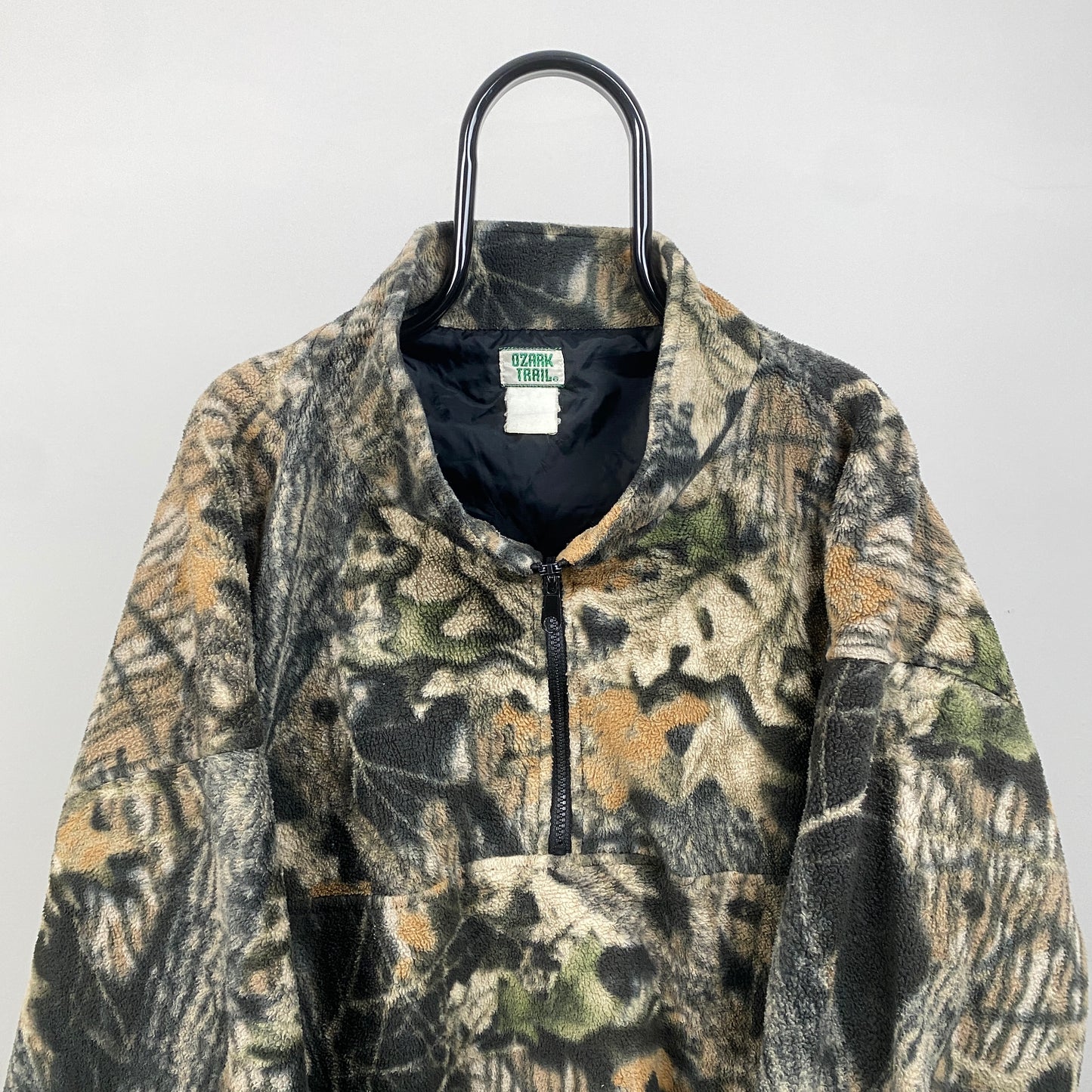 Retro Ozark Trail Realtree Fleece Sweatshirt Brown XL