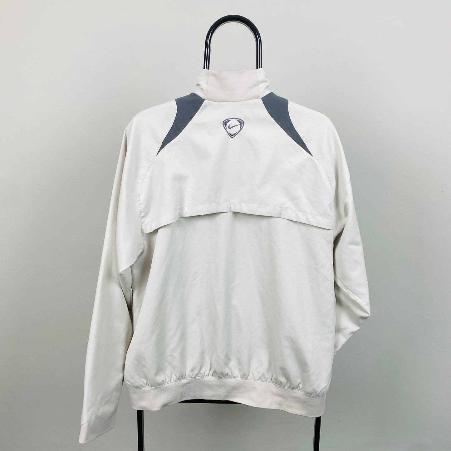00s Nike T90 Porto FC Windbreaker Jacket Grey Medium