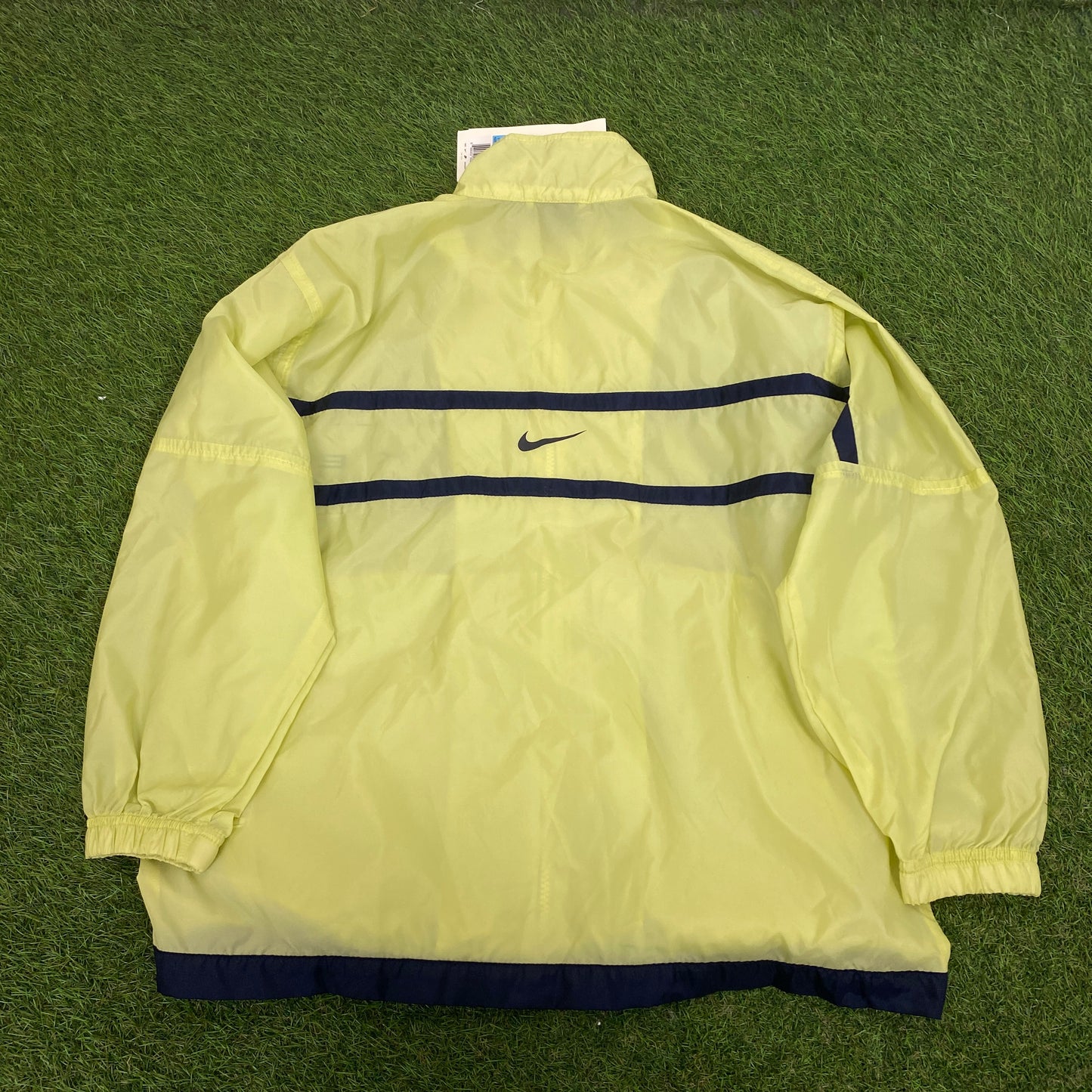 90s Nike Piping Tracksuit Jacket + Joggers Set Green XS