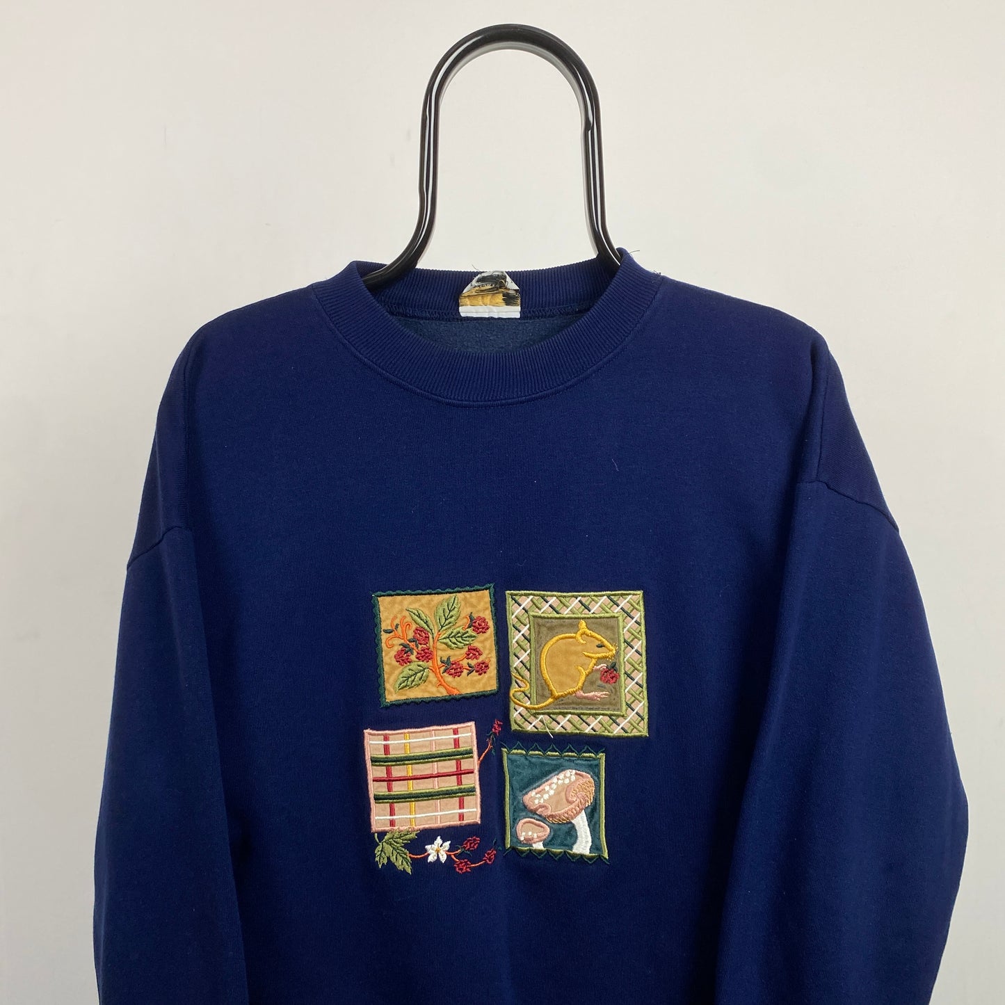 Retro Mouse Sweatshirt Blue Small