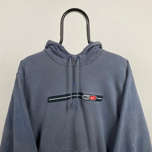 00s Nike Hoodie Blue Medium