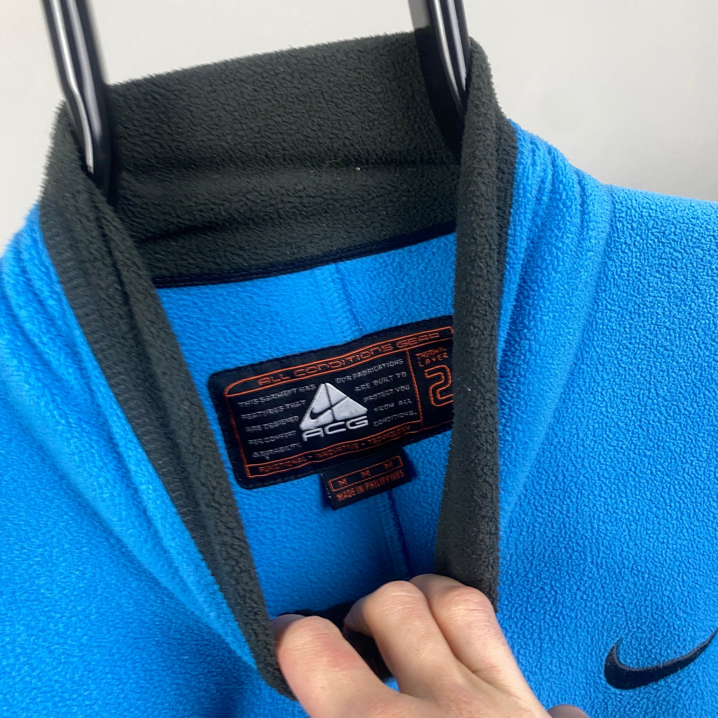 00s Nike ACG Fleece Sweatshirt Blue Medium