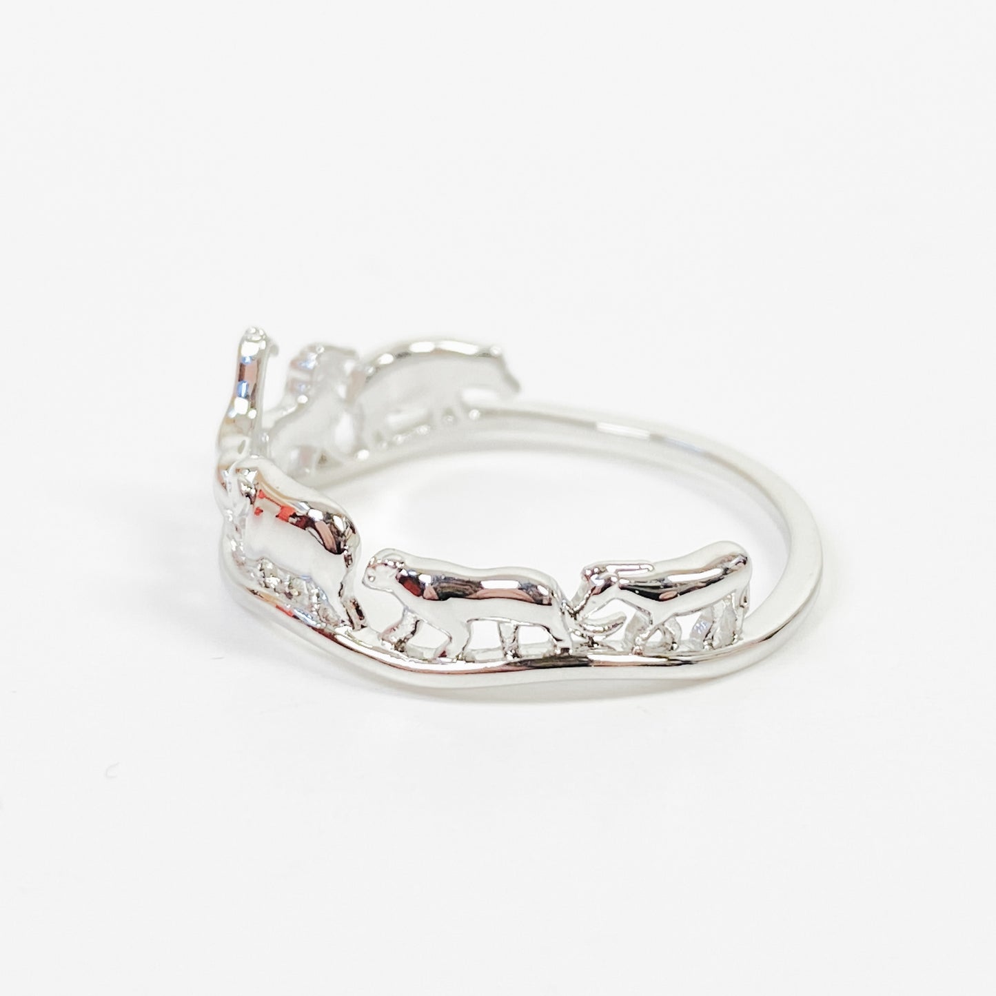 Retro Vintage Safari Ring Silver