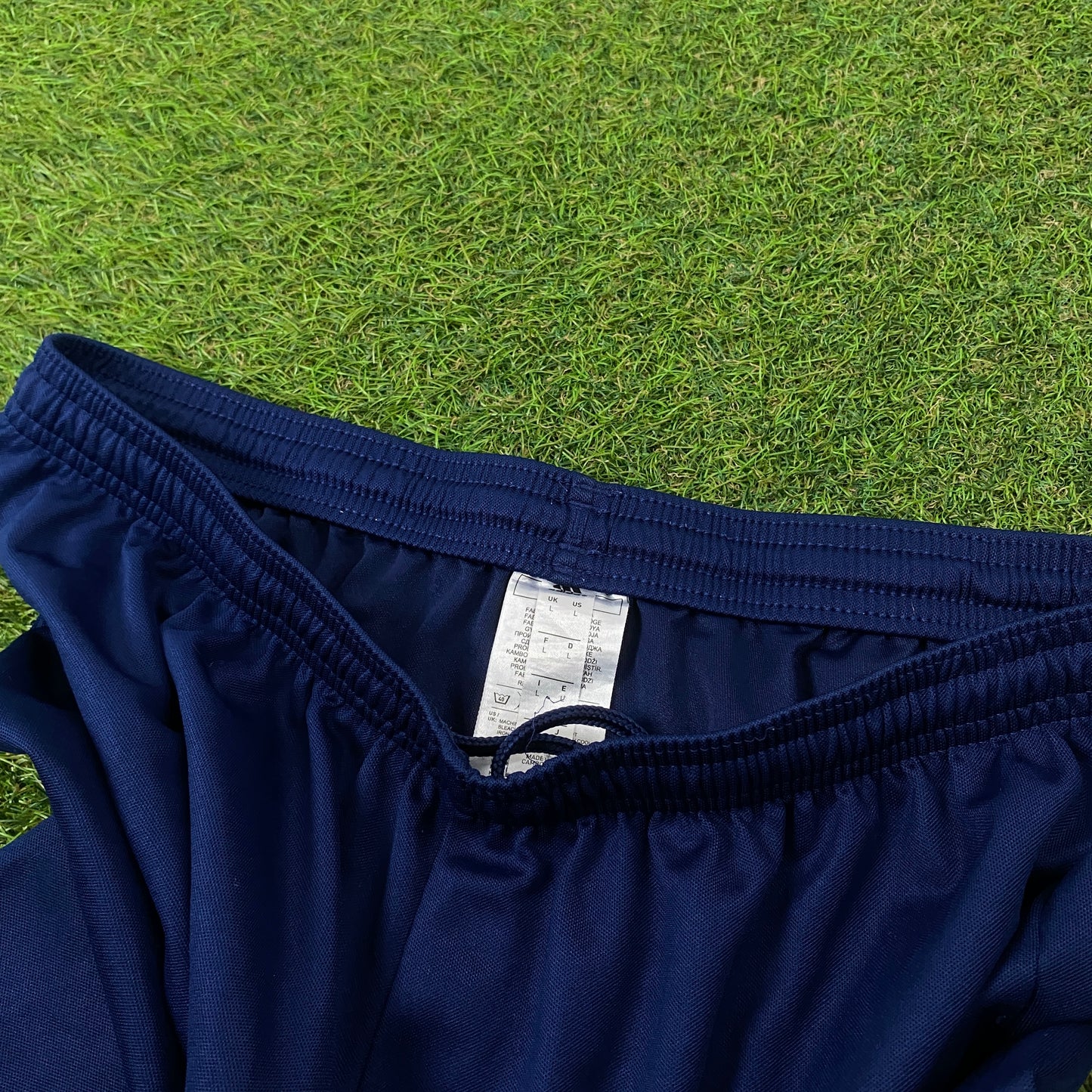 00s Adidas Football Shorts Blue Large
