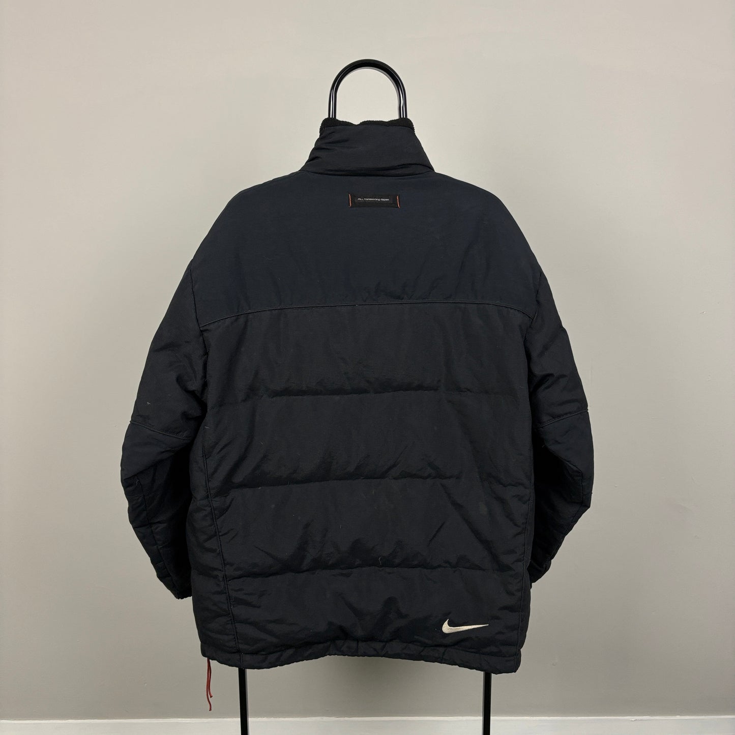 90s Nike ACG Puffer Jacket Black Large