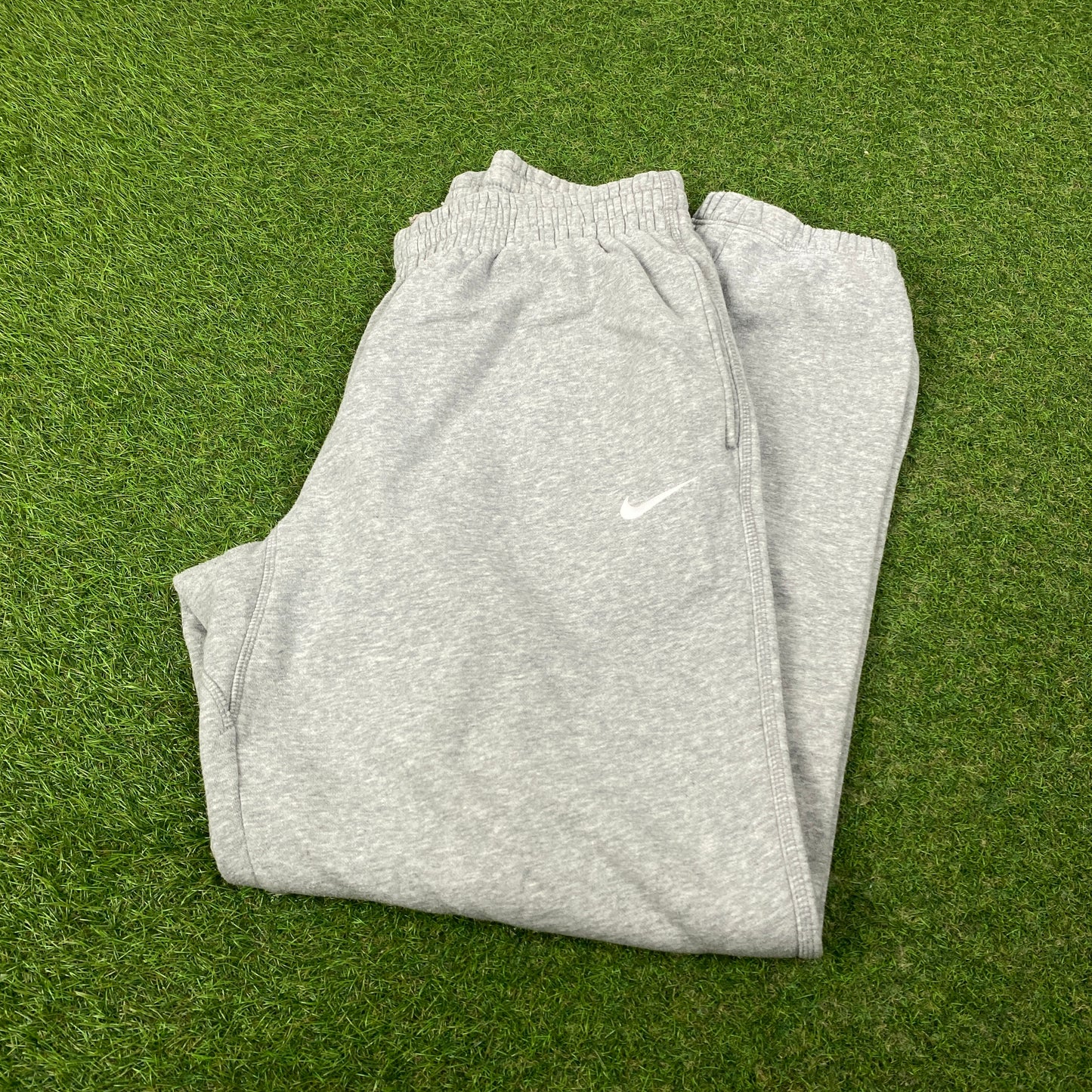 00s Nike Wide Leg Cotton Joggers Grey Medium