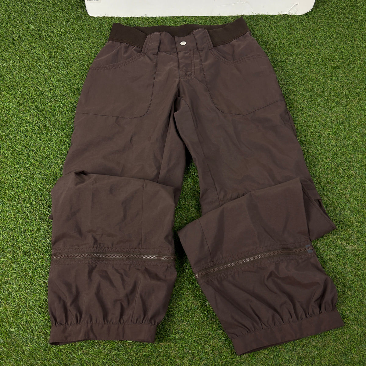 00s Nike ACG Zip Off Joggers Brown Small