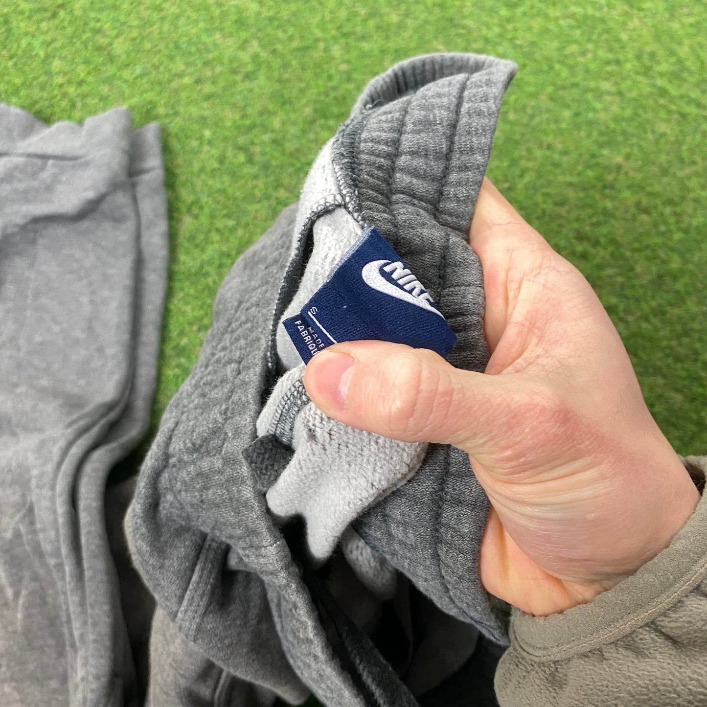 00s Nike Cotton Joggers Grey Small