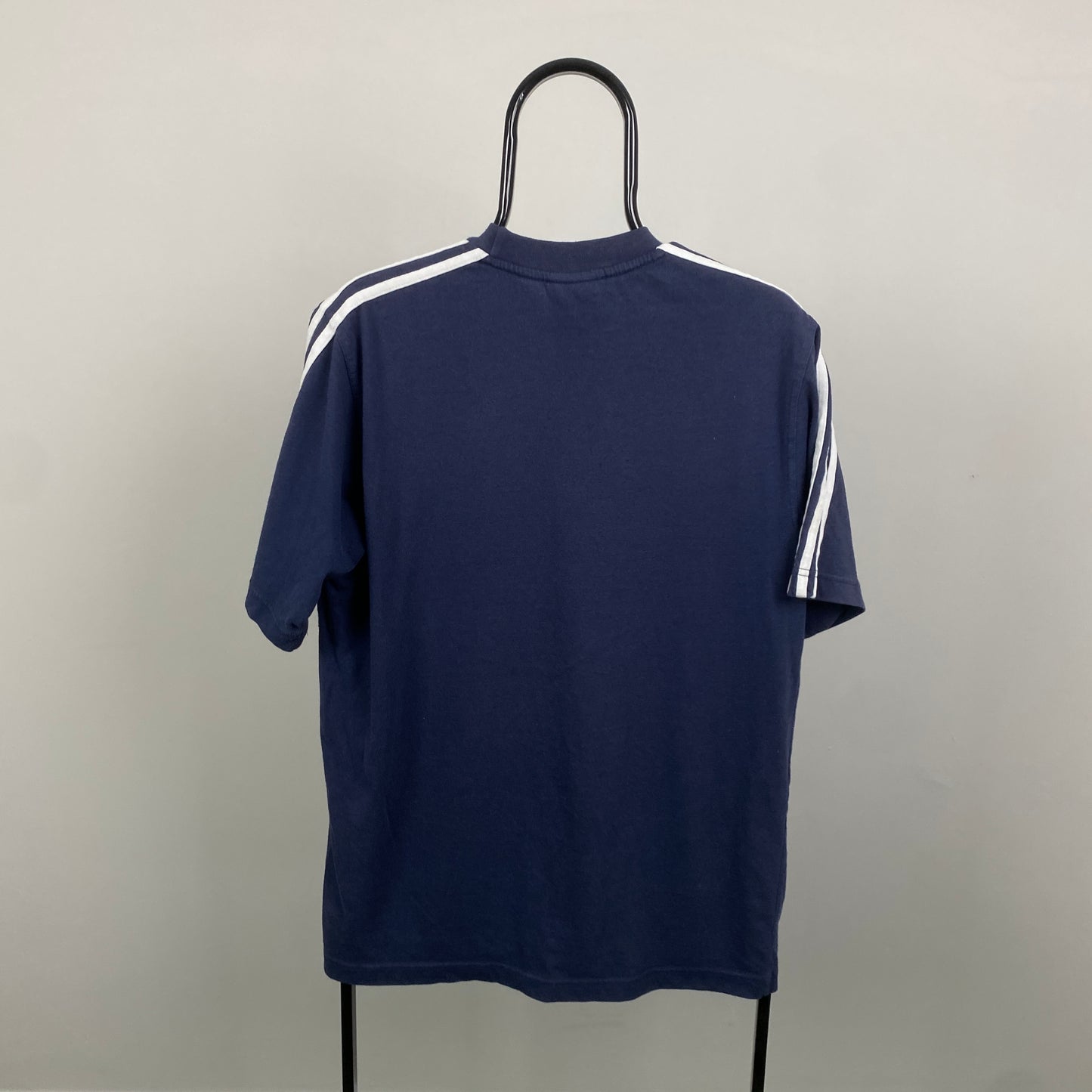 90s Adidas T-Shirt Blue Large