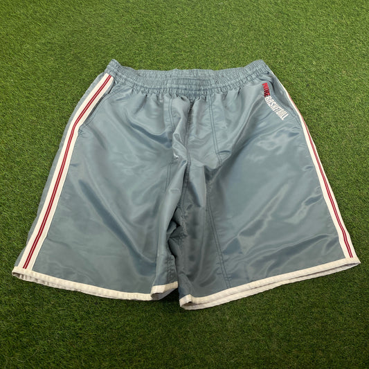 00s Nike Nylon Basketball Shorts Blue XXL