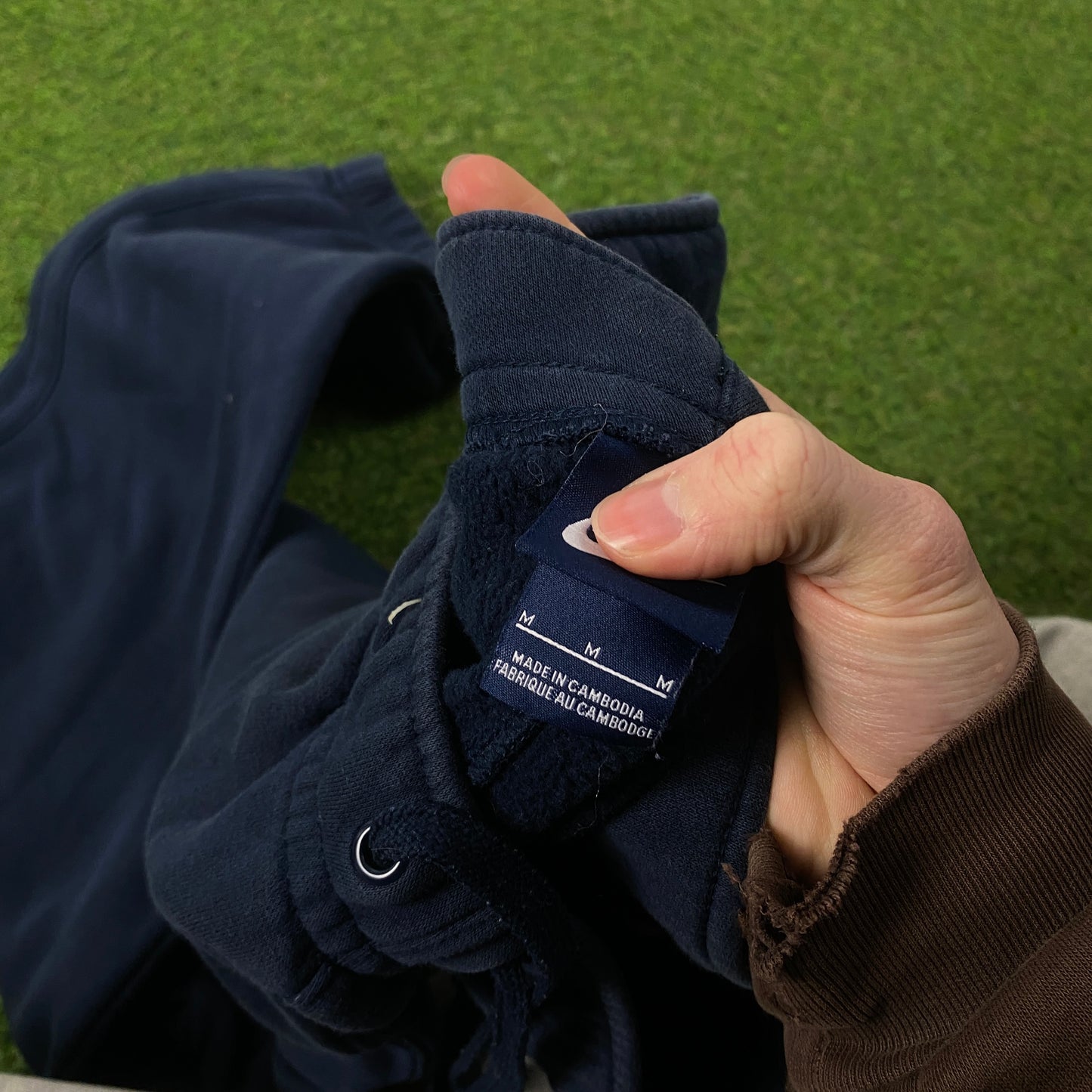 00s Nike Wide Leg Cotton Joggers Blue Medium