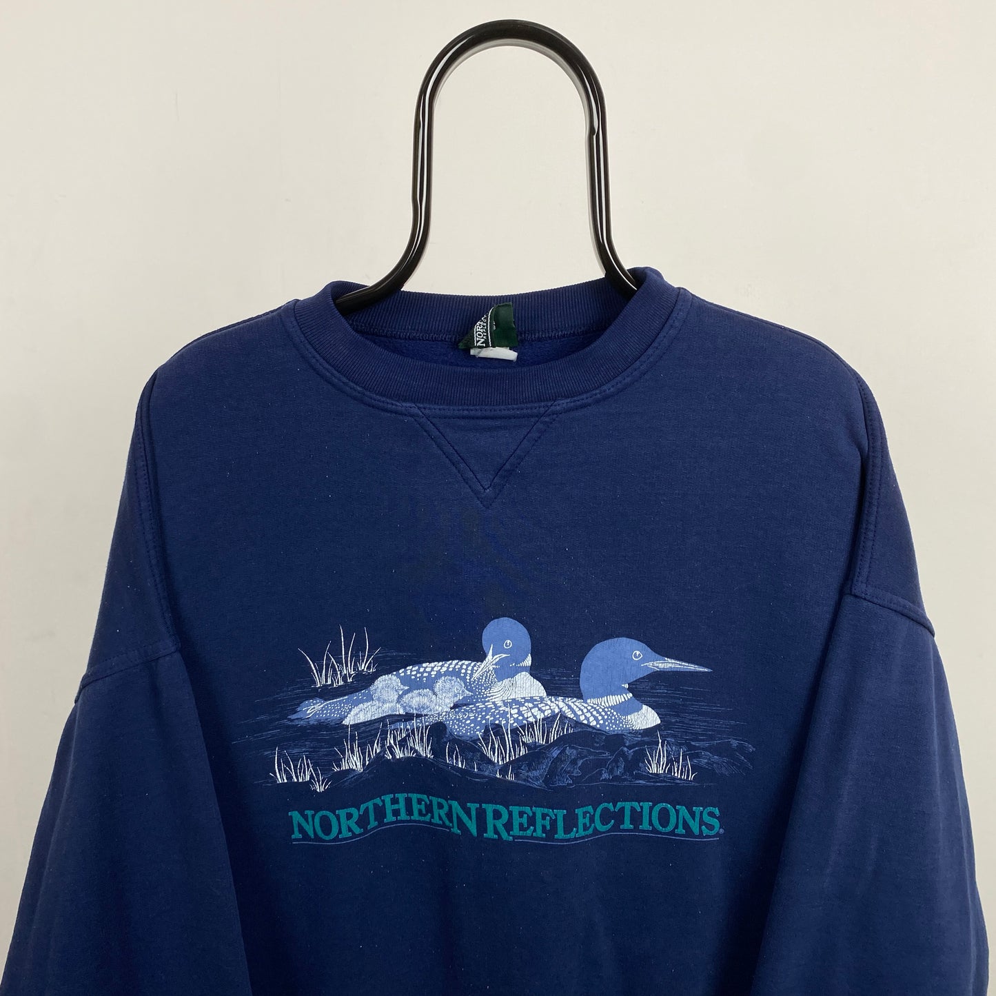 Retro Duck Sweatshirt Blue XL