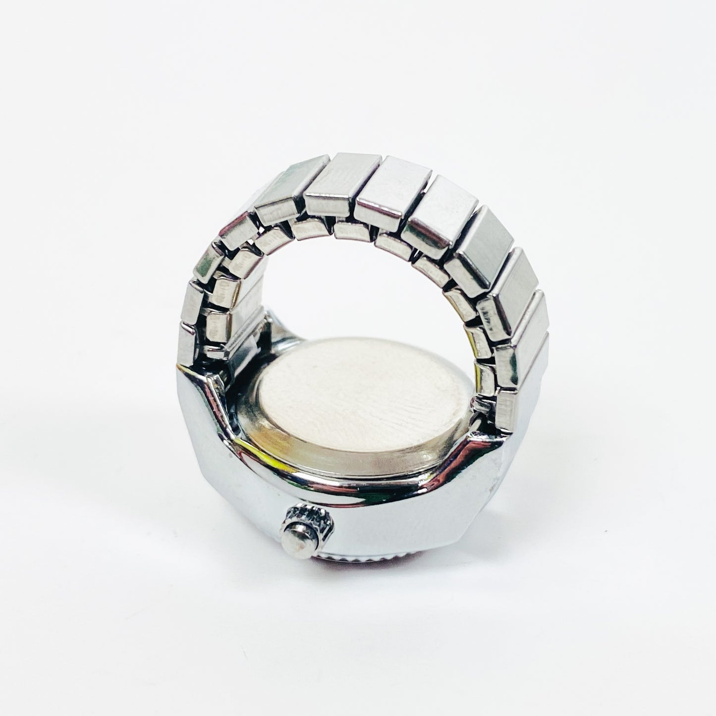 Digi Watch Ring Silver Red