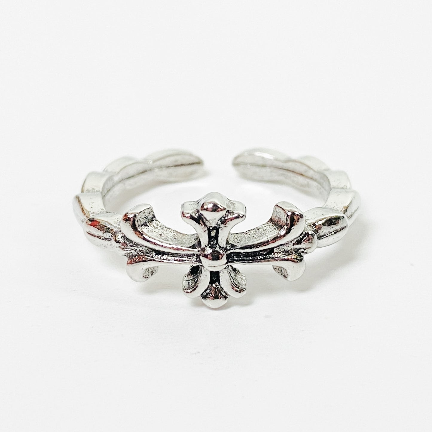 Retro Adjustable Antique Band Silver
