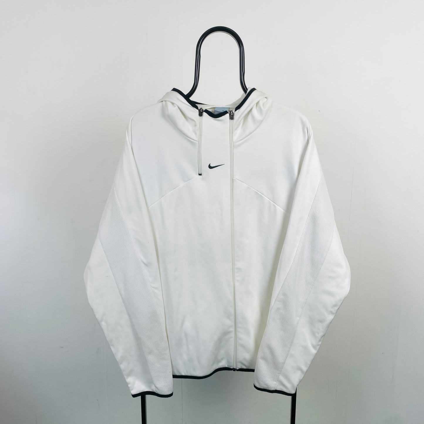 00s Nike Air Max Centre Swoosh Hoodie White Large