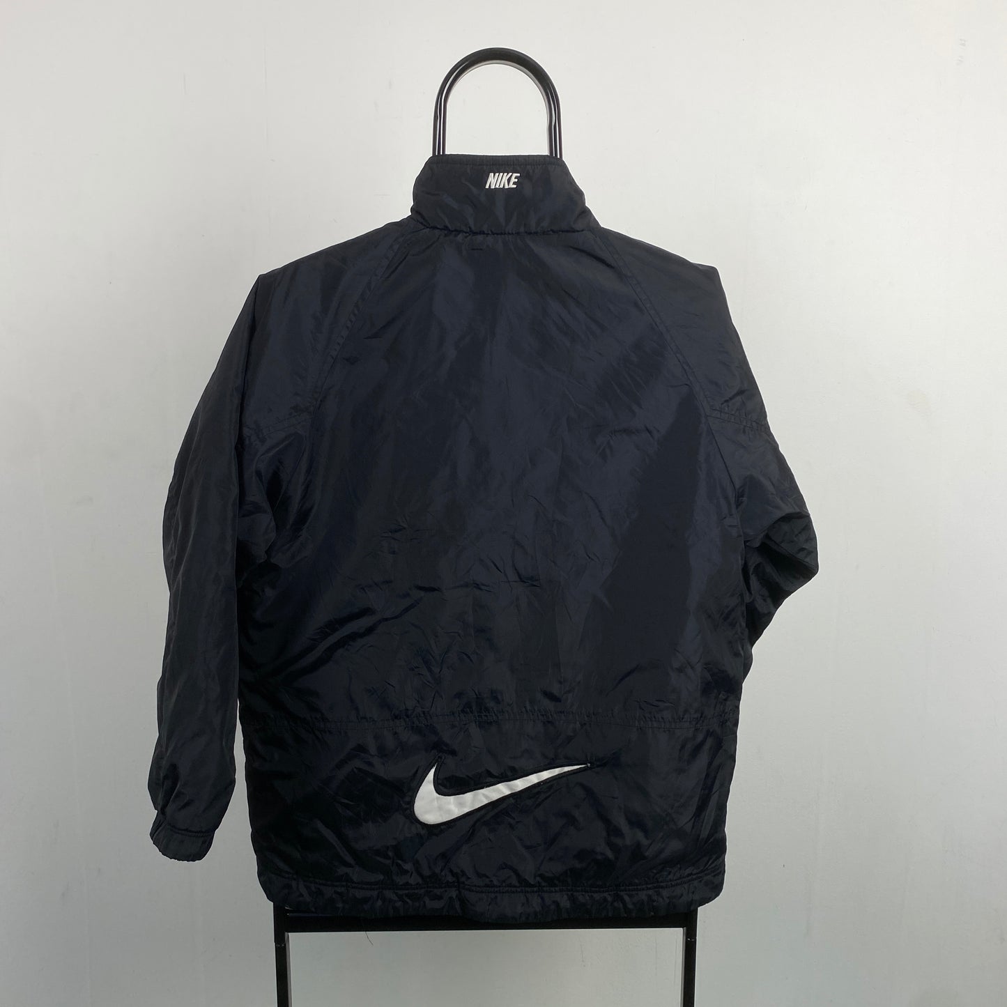 90s Nike Reversible PSV Coat Jacket Black Small