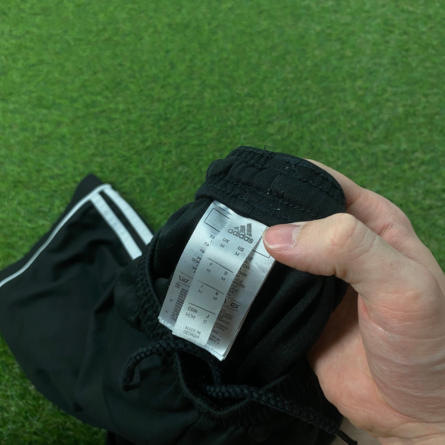 00s Adidas Football Shorts Black Medium