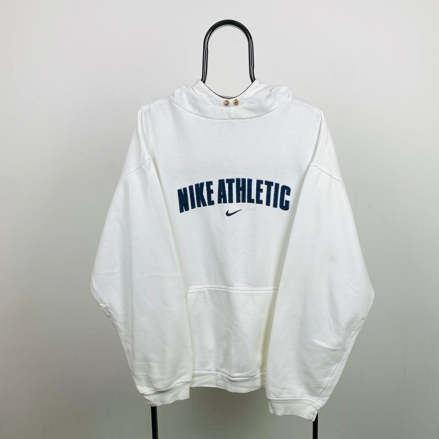 00s Nike Athletic Hoodie White XL