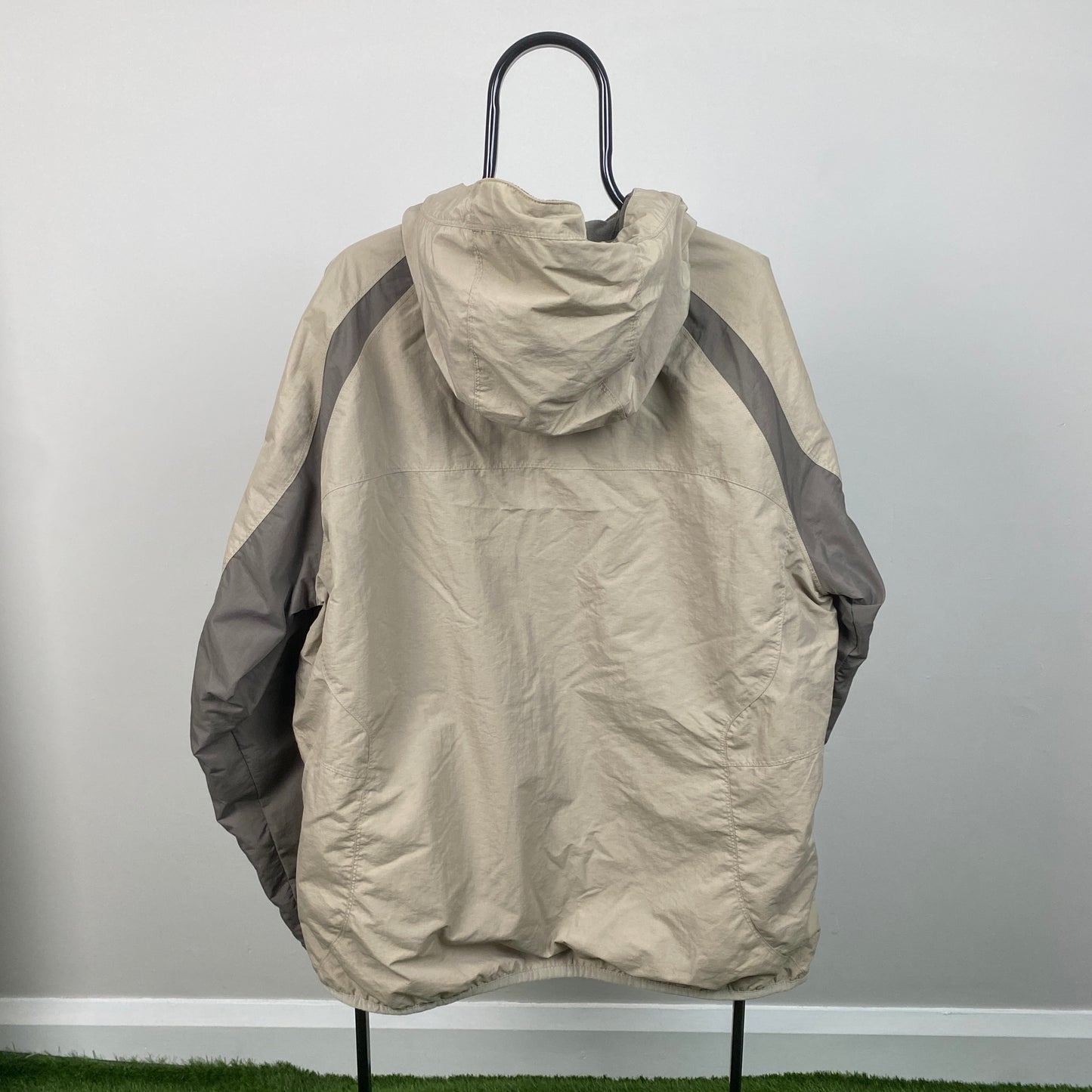 00s Nike Reversible Fleece Coat Jacket Brown XL