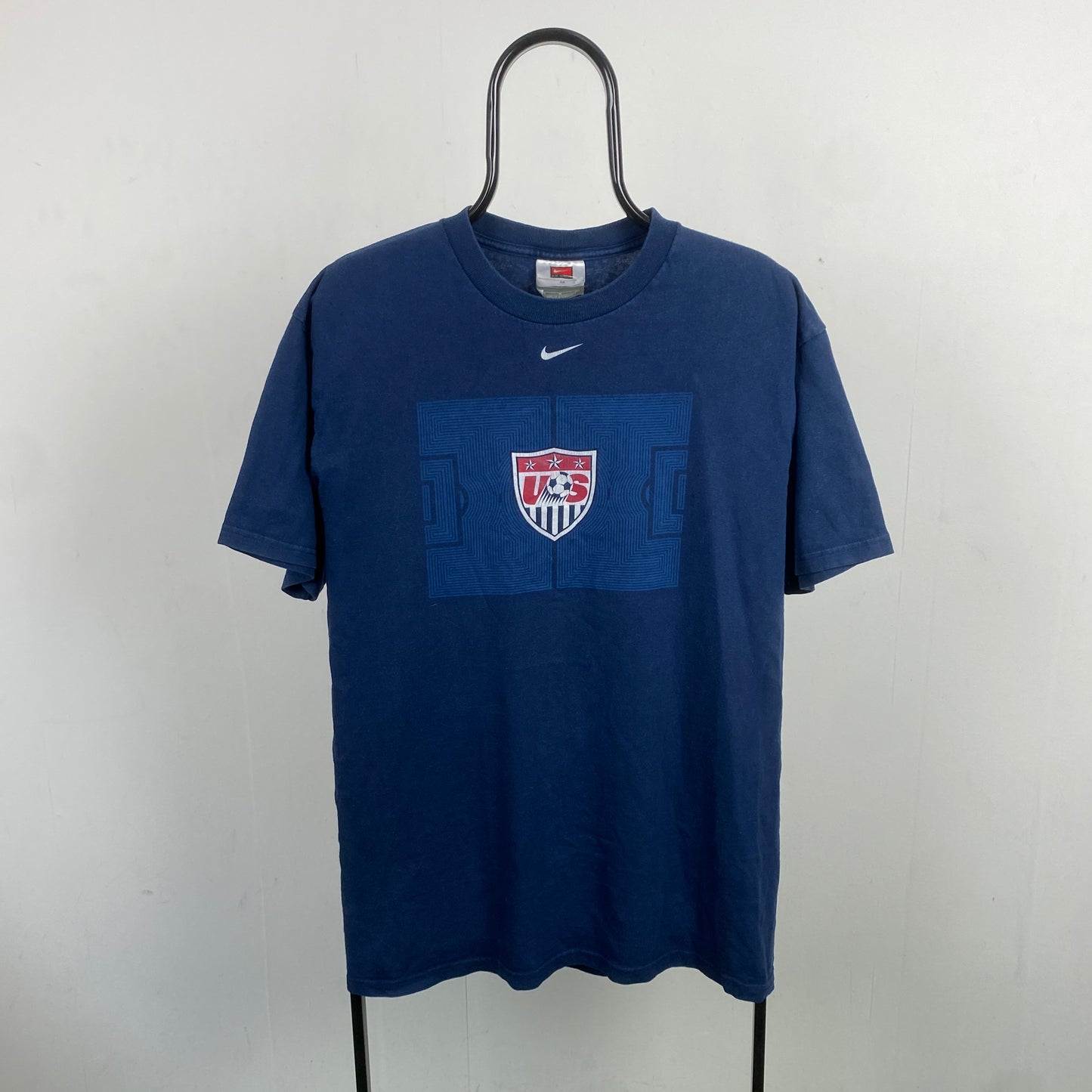 00s Nike USA Football T-Shirt Blue Medium