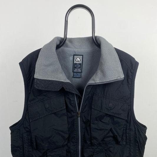 00s Nike ACG Fleece Gilet Jacket Black Medium