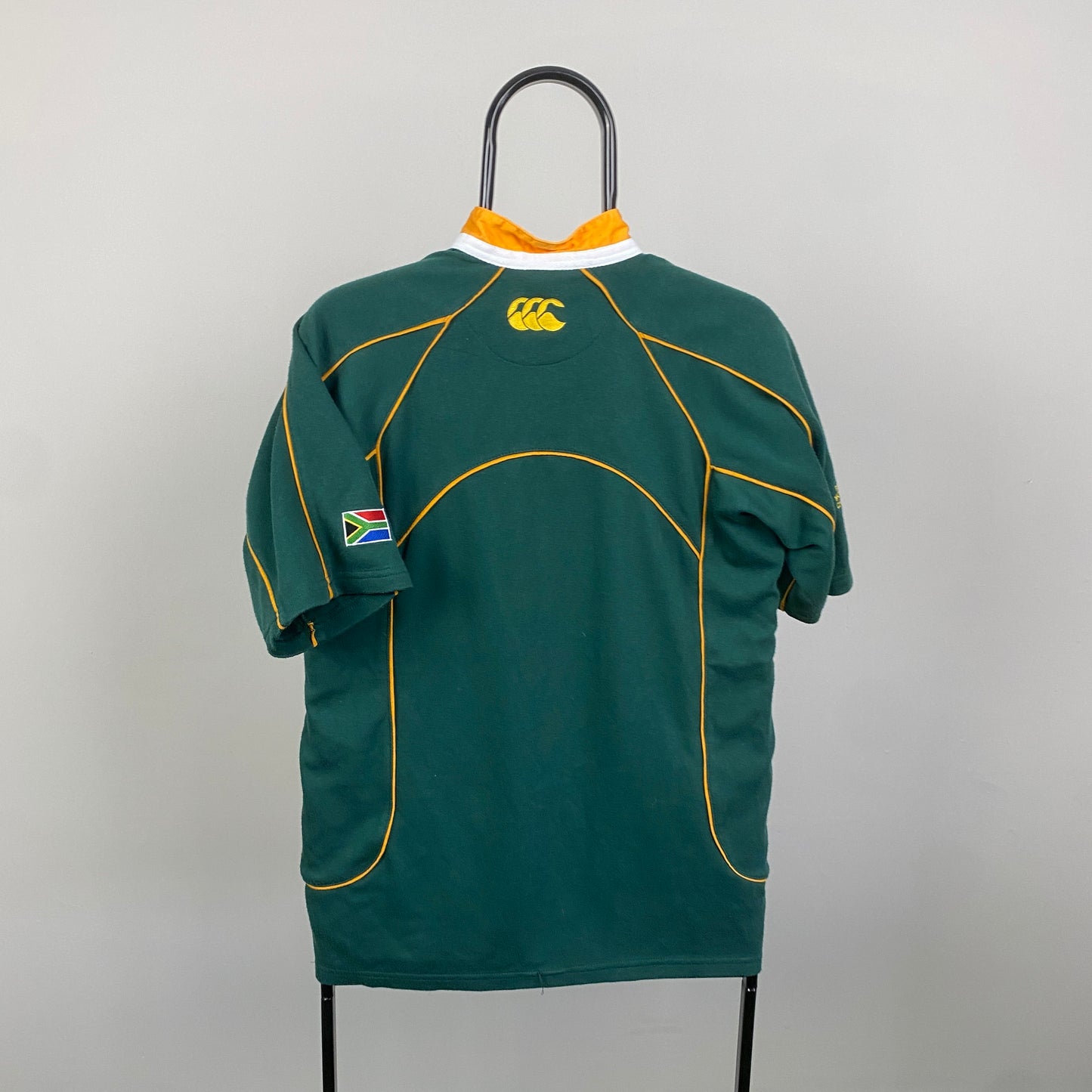 00s Canterbury South Africa Rugby Shirt T-Shirt Green XS