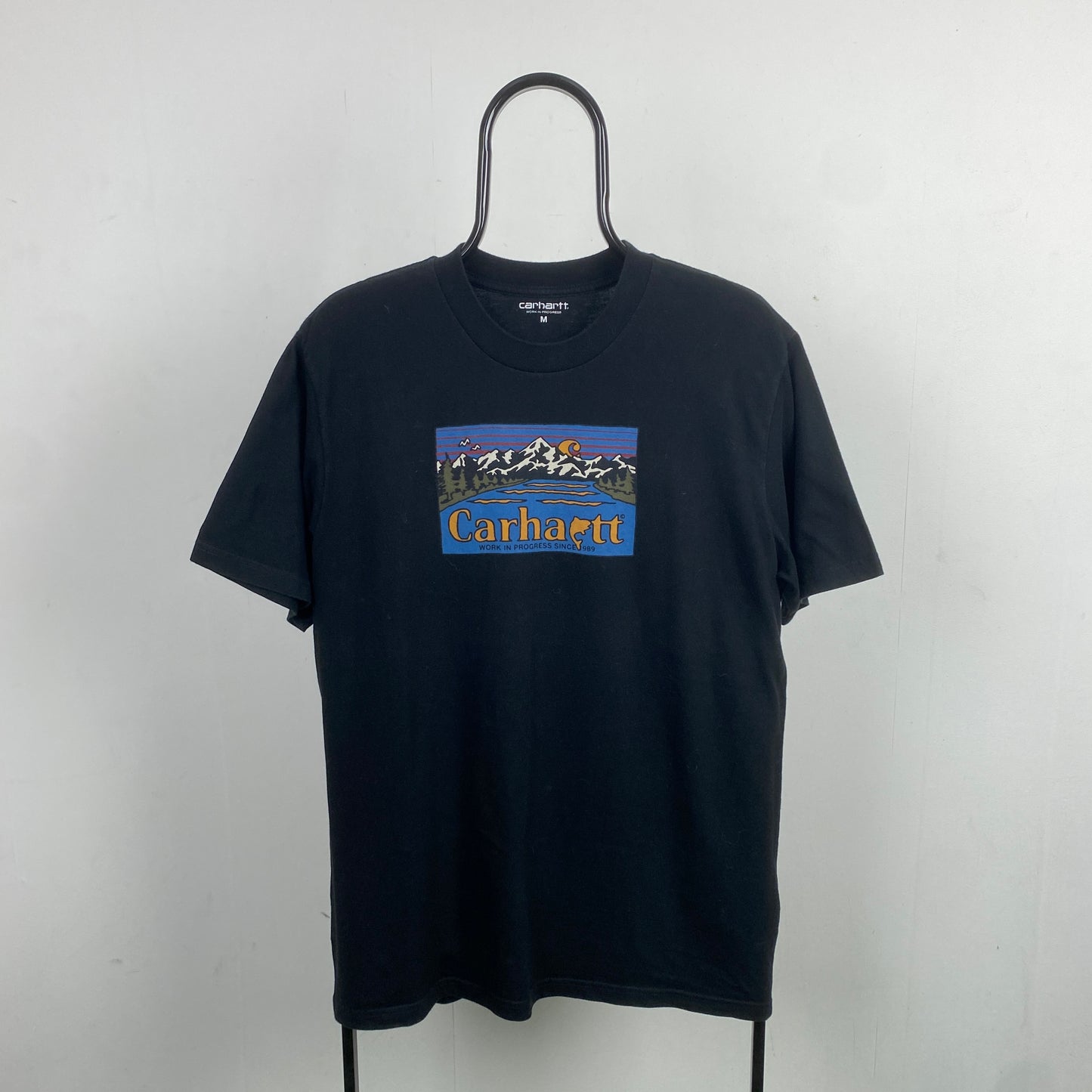Retro Carhartt T-Shirt Black Medium