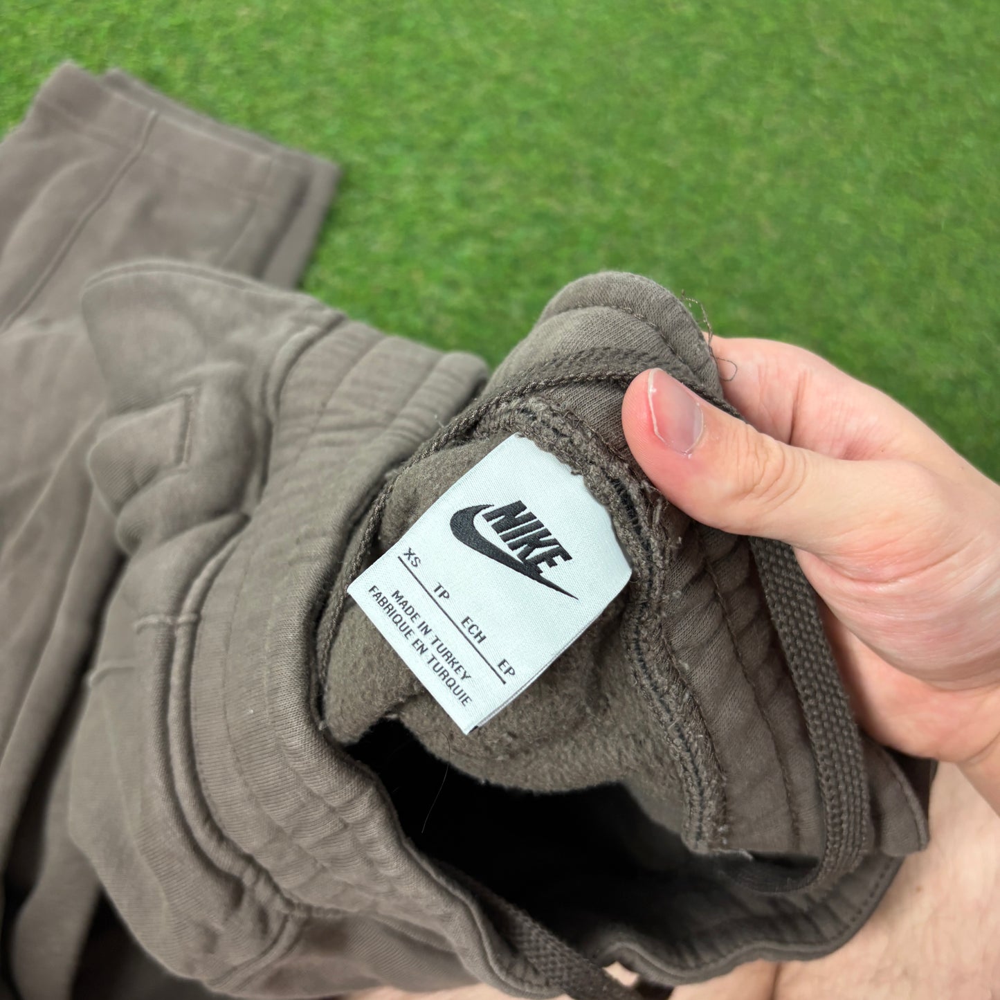 00s Nike Cotton Joggers Brown XS