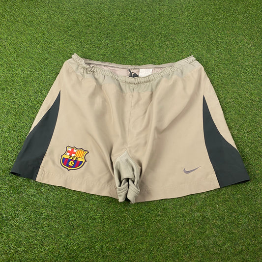 00s Nike Barcelona Football Shorts Brown XL