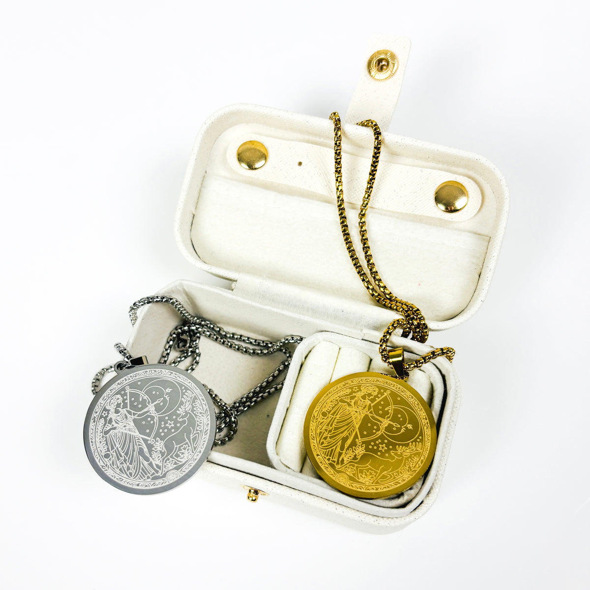 Goddess Artemis Necklace Gold