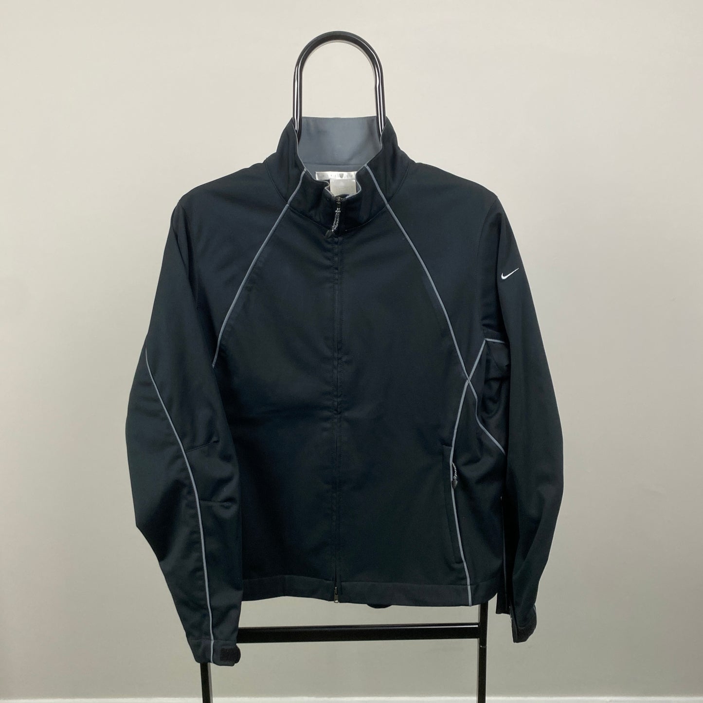 00s Nike Golf Piping Windbreaker Jacket Black Medium