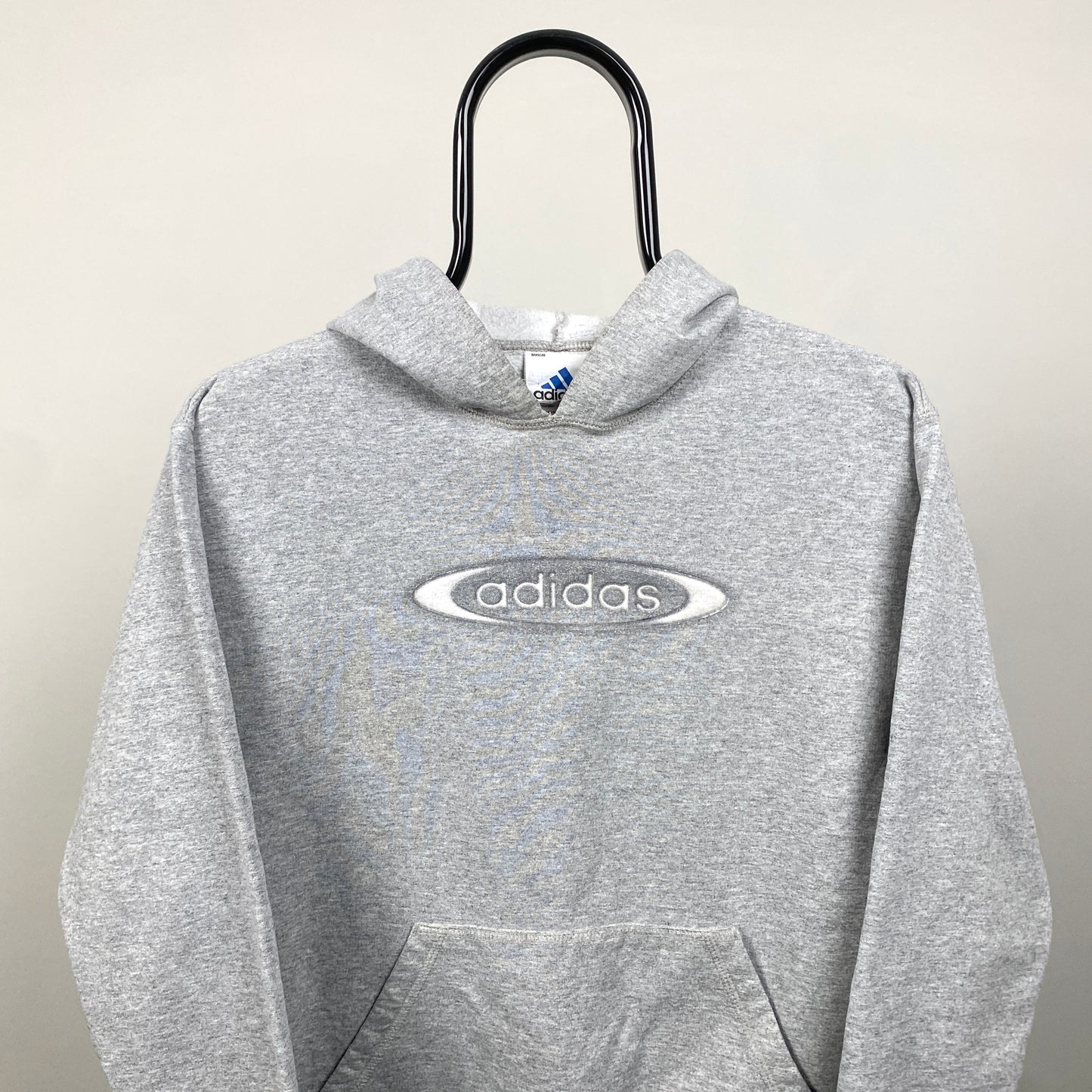 90s Adidas Hoodie Grey Womens Large