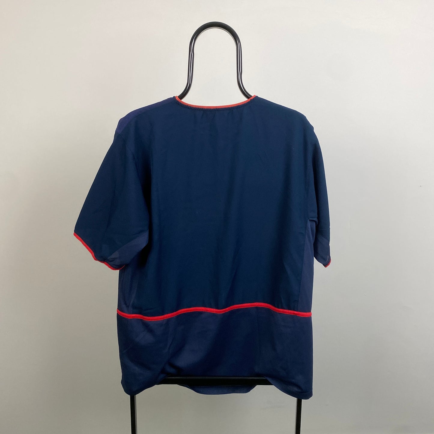 00s Nike Arsenal Football Shirt T-Shirt Blue Large