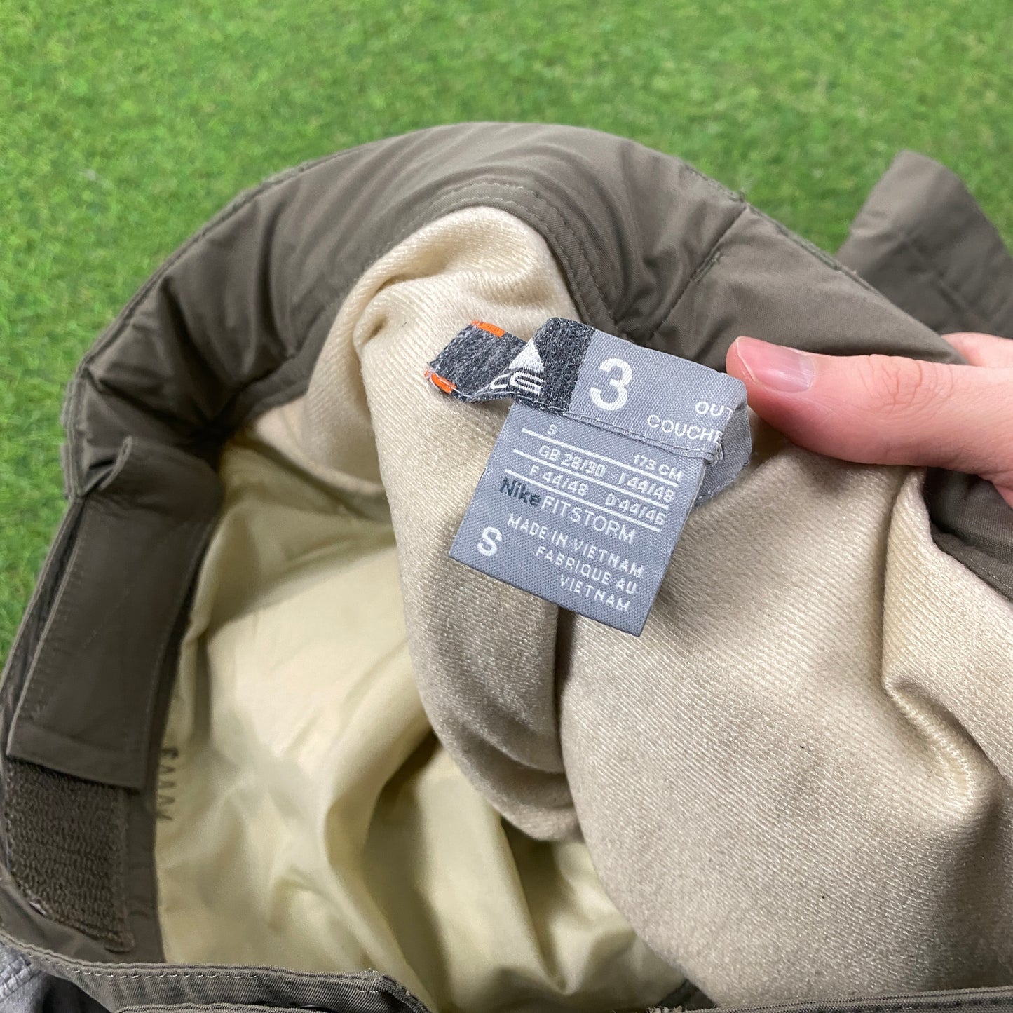 00s Nike ACG Ski Trousers Salopettes Joggers Brown Small