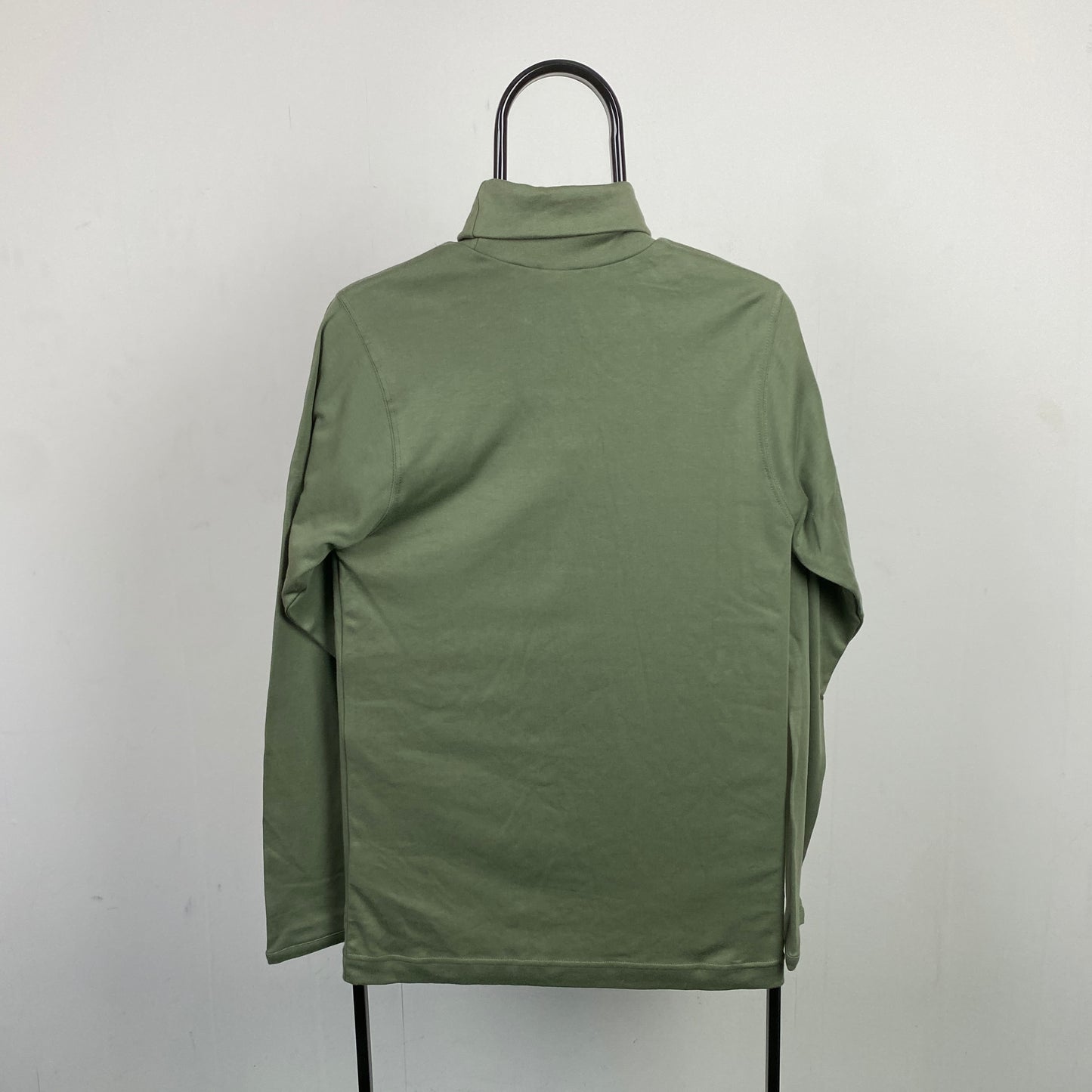 00s Nike Roll Neck Sweatshirt Green XS