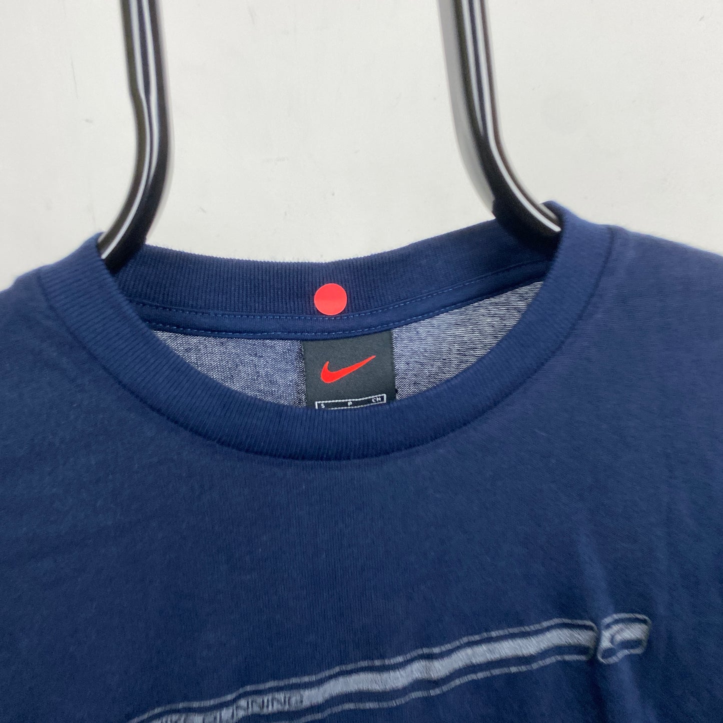 00s Nike Reflective Running T-Shirt Blue Small