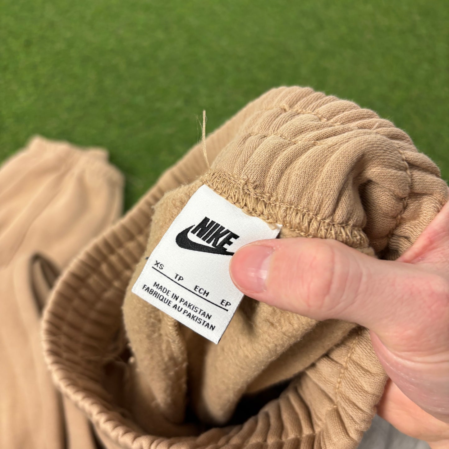00s Nike Wide Leg Cotton Joggers Brown XS