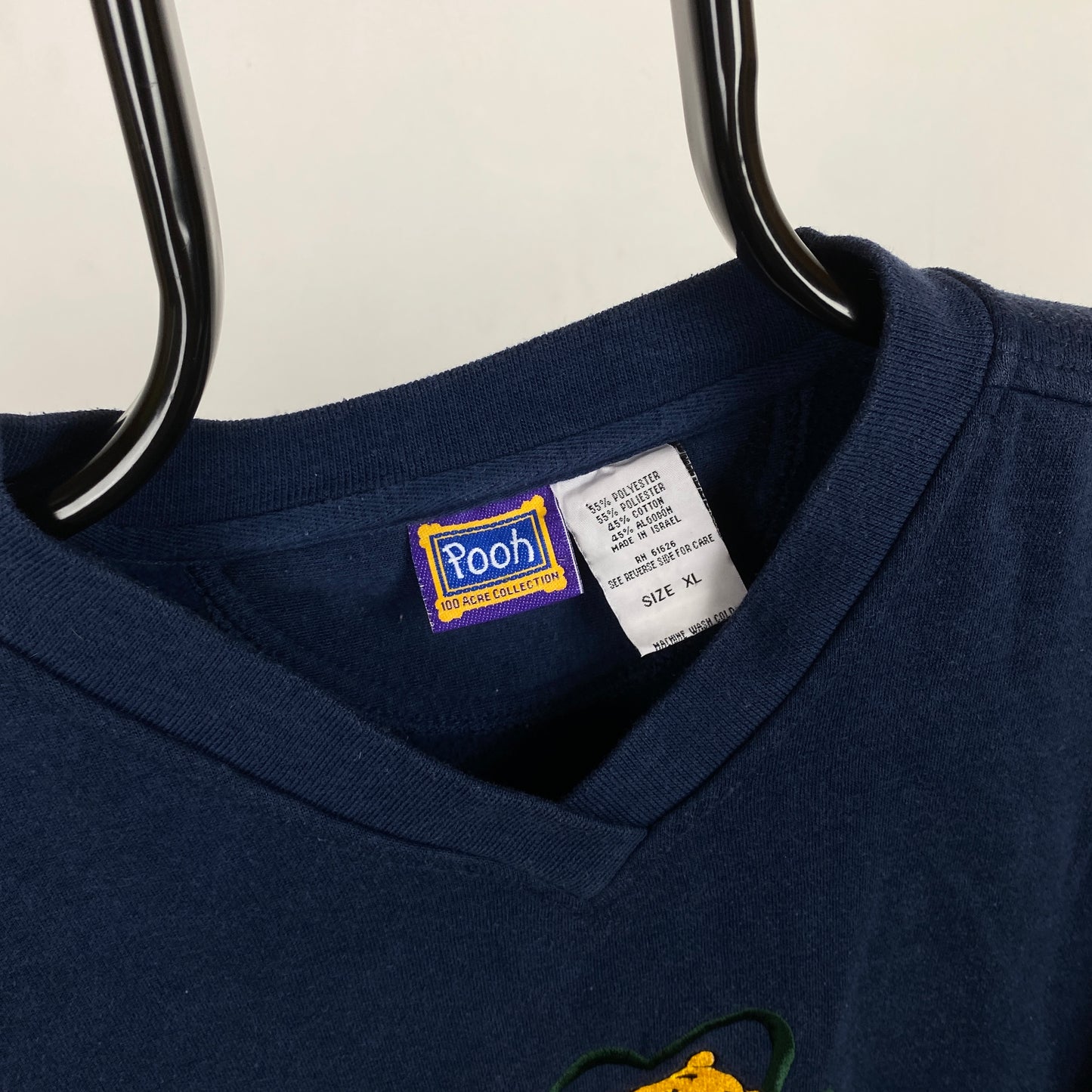 Retro Disney Winnie The Pooh Sweatshirt Blue XL