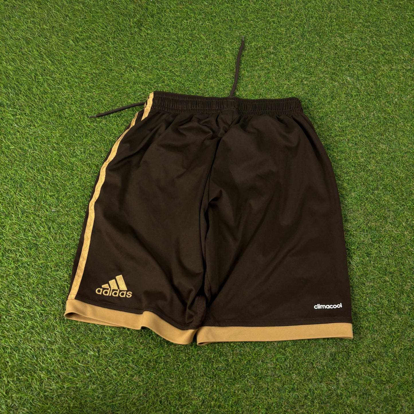 00s Adidas Bayern Munich Football Shorts Brown Small