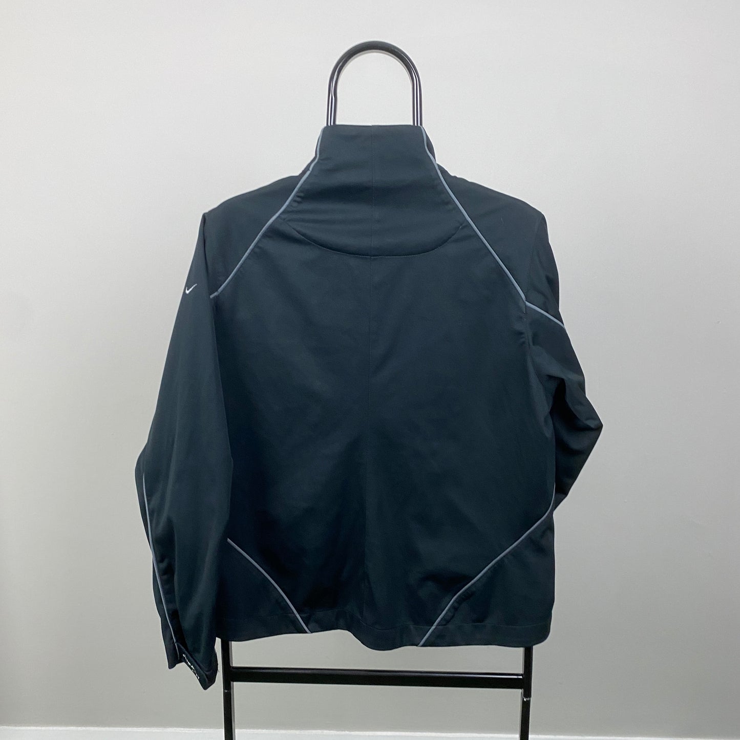 00s Nike Golf Piping Windbreaker Jacket Black Medium